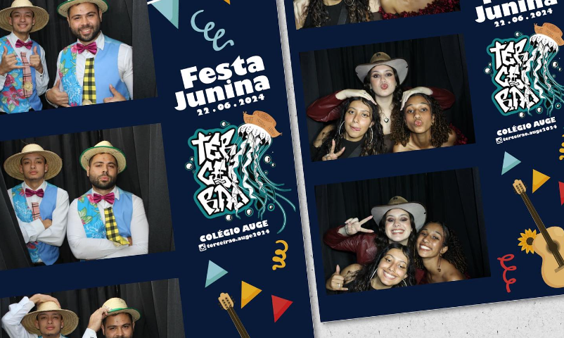 FESTA JUNINA TOP ESCOLA TOTEM CABINE FOTO FOTOGRAFIA REVELACAO DE FOTO NA HORA POLAROID BELO HORIZONTE KBINE BH MG PLATAFORMA 360 INSTAPIXX FOTO NA HORA